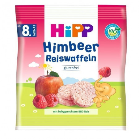 HiPP orgaanilised vaarikamaitselised riisikoogid 8m+ 30g 3556 3556