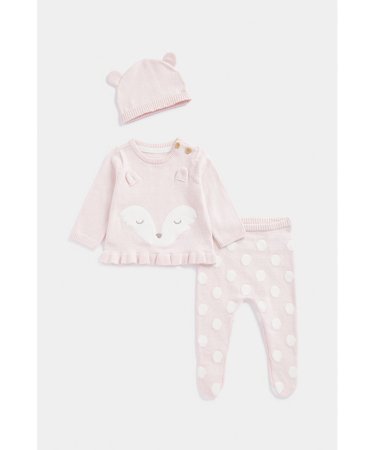 MOTHERCARE kampsun, sukapüksid ja beebimüts, FB430 