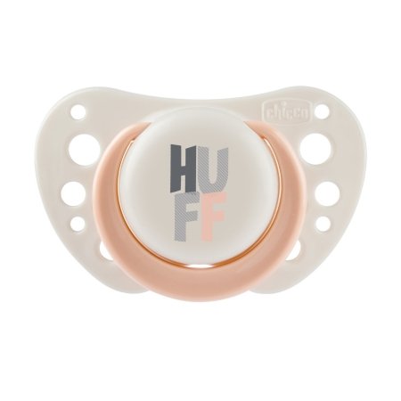 CHICCO rõngaslutt silikoon 0-6kuud 2tk, pink 00075031110000