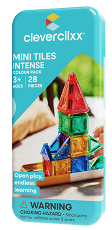 CLEVERCLIXX magnetkonstruktor Mini Tiles Pack Intense, 28 osa, CC-1026 