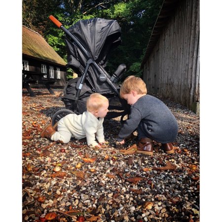 BABYTROLD jalutuskäru kaksikutele OS2, Black, 13-82S 