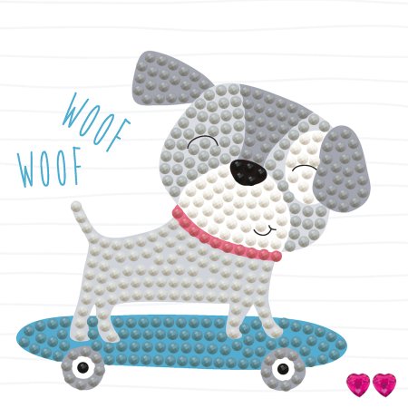 DIAMOND DOTS loominguline komplekt teemantmaal Skate & Woof, DD1.057F DD1.057F