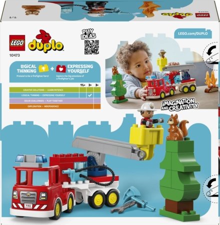 10473 LEGO® DUPLO® linn Tuletõrjeauto vooliku ja tuletõrjujaga 