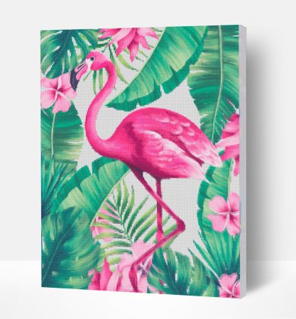 SPLAT PLANET pixel art flamingo 30x40 cm, SP45553 SP45553