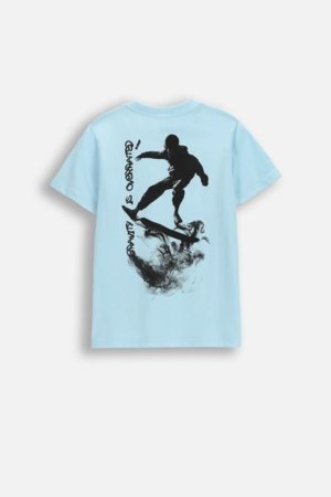 COCCODRILLO lühikeste varrukatega t-särk, sinised, WC6143201VBA-014-134, 134 suurus 