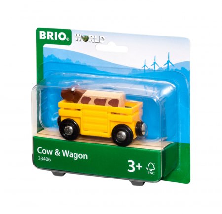 BRIO loomavagun koos lehmaga, 33406 33406