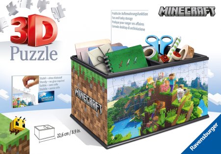 RAVENSBURGER 3D pusle-hoiukarp Minecraft, 216tk, 11286 11286