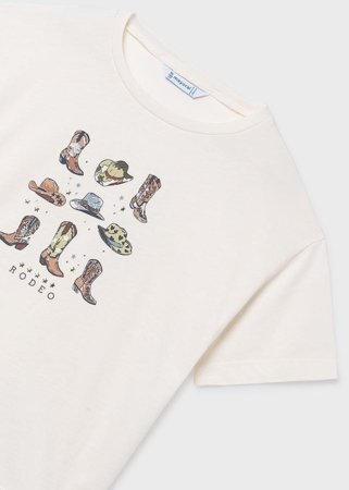 MAYORAL lühikeste varrukatega t-särk, bone, 6.005-89, 128  cm 