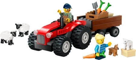 60461 LEGO® City Great Vehicles Punane farmitraktor haagise ja lambaga 