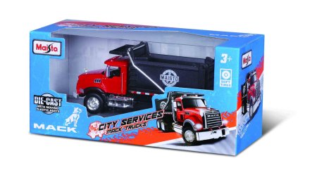 "MAISTO DIE CAST auto mudel 4,5"" City Services – Mack Granite, assort., 21239" 