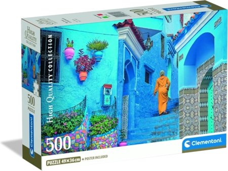 CLEMENTONI pusle Blue Street Of Chefchaouen Compact, 500 tk., 35621 