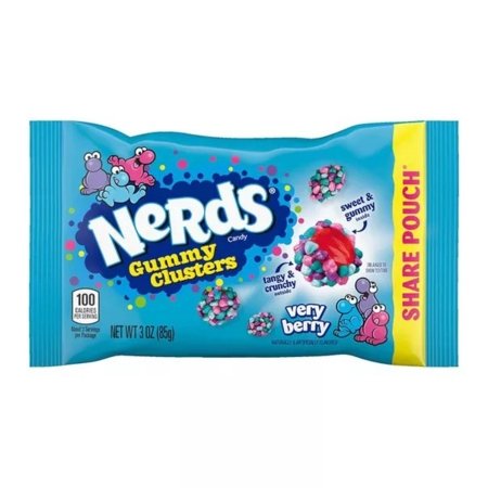 NERDS närimiskommid GUMMY CLUSTERS VERY BERRY, 45 g., AMER1428 