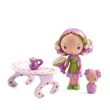 DJECO TINYLY mängukomplekt Rosalie figuur ja väike lillepood, DJ06954 