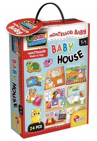 LISCIANI MONTESSORI BABY pusle Baby House 24tk., 100613 100613