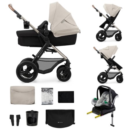 KINDERKRAFT universaalne jalutuskäru MOOV 2 4in1 AIR, moonlight grey, KSMOOV02GRY4000 