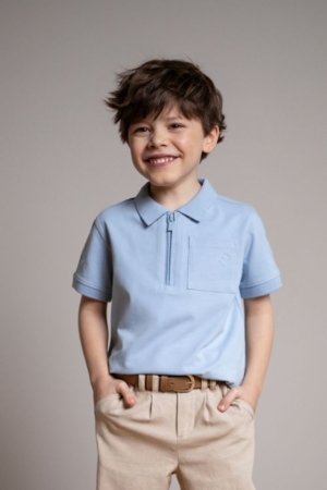 COCCODRILLO lühikeste varrukatega polo särk, sinised, WC6143602EJB-014-116, 116 suurus 