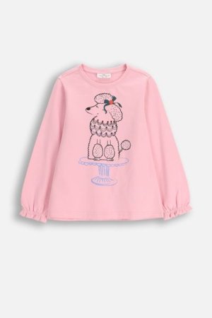 COCCODRILLO t-särgid FROSTING PUDDLE GIRL KIDS, roosa, cm 