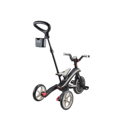 GLOBBER tõukeratas Explorer Trike 4in1, hallikas-pruun, 732-466 