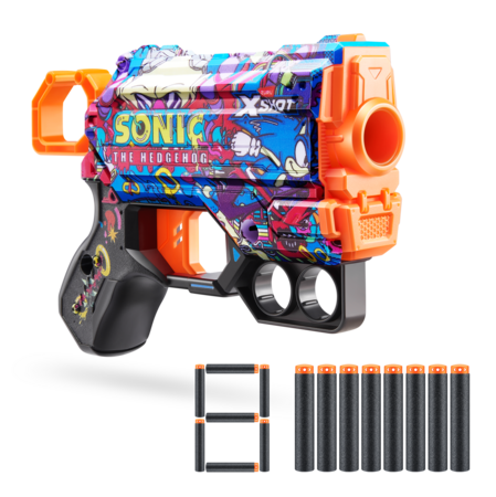 XSHOT mängupüstol Sonic The Hedgehog 8tk, assortii, 36679 