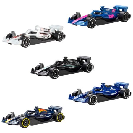HOT WHEELS 1:64 viie F1 auto komplekt, JLN11 