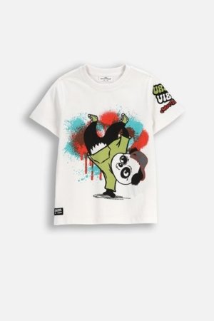 COCCODRILLO t-särk SPORTS BOY KIDS, valge, cm 