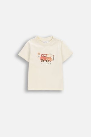 COCCODRILLO lühikeste varrukatega t-särk, beež, suurus 