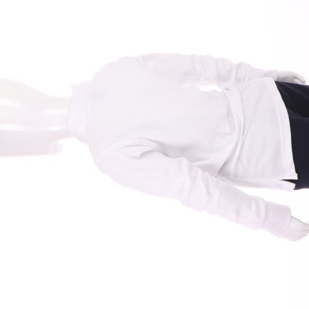 MAMAJUM långärmad polotröja 10-000006, valge, 158/164 cm 10-000006