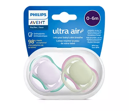 PHILIPS AVENT lutt Ultra Air Neutral, 0-6 m, 2tk, SCF085/24 