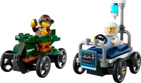 60459 LEGO® City Great Vehicles Lennuk vs haiglavoodi võidusõiduautode komplekt 