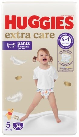 HUGGIES püksmähkmed, EXTRA CARE, Suurus 5, 12-17kg, 34tk,2659731 2659731