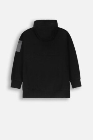 COCCODRILLO sweatshirt GRUNGE SWAMP BOY JUNIOR, must, ZC4132403GBJ-021-164, 164 cm 