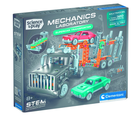 CLEMENTONI SCIENCE & PLAY BUILD ehituskomplekt Autoveok, 240 tk, 75164 