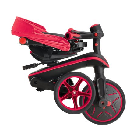 GLOBBER kolmerattaline jalgratas Explorer Trike Foldable 4 In 1, punane, 732-102 