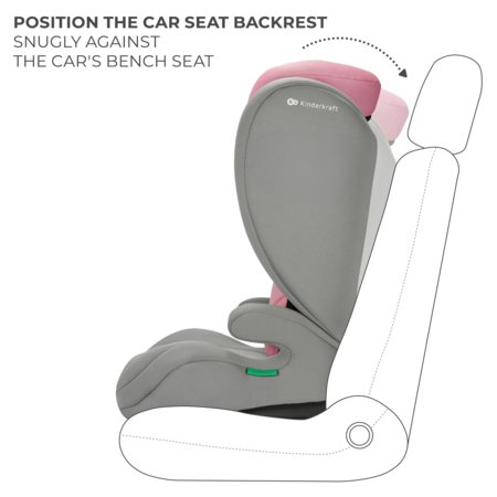 KINDERKRAFT turvatool I-SPARK 2 PLUS I-SIZE, 100-150 cm., Pink, KCISPA02PNKPL00 