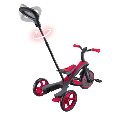GLOBBER kolmerattaline jalgratas Trike Explorer 4in1, punane, 632-102 632-102