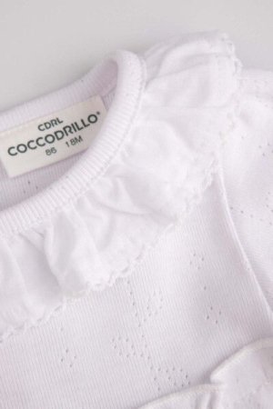 COCCODRILLO body CUTE GIRL NEWBORN, valge, ZC4112101CGN-001-086, 86 cm 