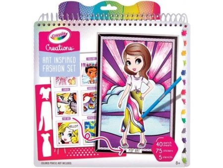 CRAYOLA värvimiskomplekt Art History Fashion Sketch Portfolio, 26200 