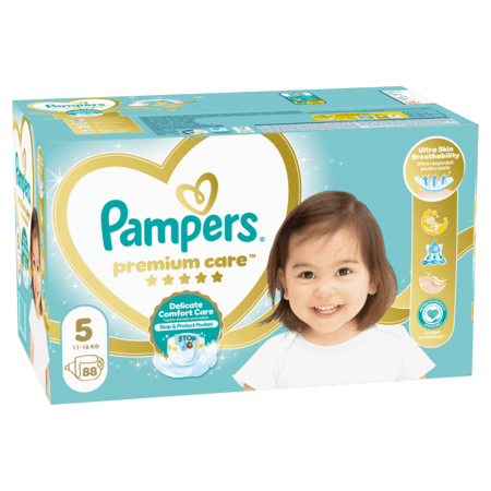 PAMPERS Premium Care teipmähkmed, suurus 5, 88 tk, 11-16kg, 81737572 81737572