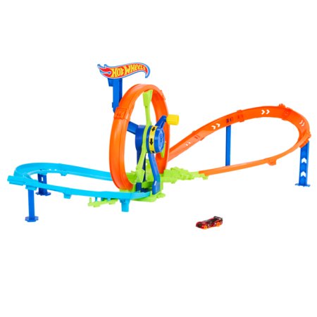 HOT WHEELS kiirendusega võistlusrada, JBX65 