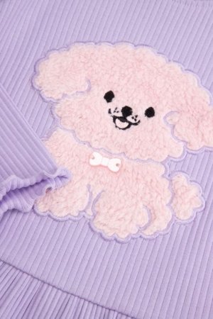 COCCODRILLO t-särgid HAPPY PUPPY GIRL NEWBORN, violett, ZC5143103HGN-016-086, 86 cm 