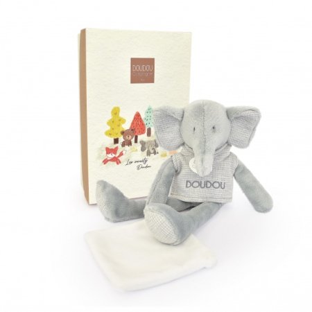 DOUDOU ET COMPAGNIE pehme kaisukas elevant 25cm, DC4188 