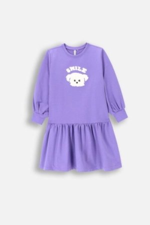 COCCODRILLO long-sleeved dress ACADEMY GIRL KIDS, lilla, ZC4129102AGK-016-092, 92 cm 