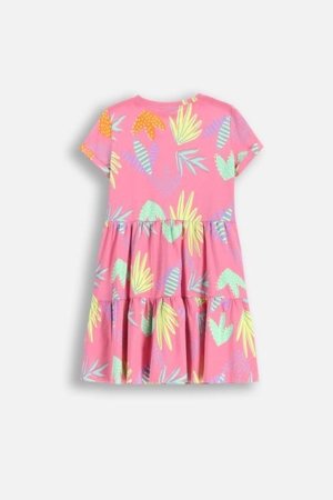 COCCODRILLO lühikeste varrukatega kleit EVERYDAY GIRL C, roosa, WC5129202VGC-007-152, 152 cm 