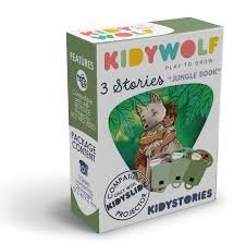 KIDYWOLF jutukomplekt Džungliraamat, 3 lugu KIDYSLIDE projektorile, KIDYSTORIES-JB 