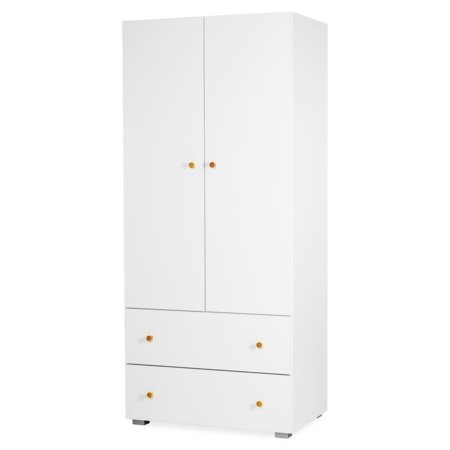KLUPŚ kahe uksega kapp KAROLINA, White/Pine 