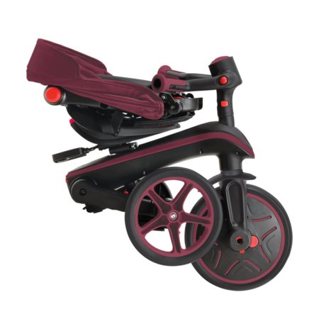 GLOBBER kokkupandav kolmerattaline jalgratas Explorer Trike Foldable 4in1, bordoo, 732-202-2 