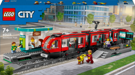 60423 LEGO® City Trains Kesklinna tramm ja jaam 