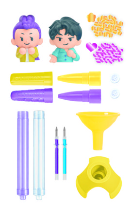 CLEMENTONI IDEA pastakate valmistamise komplekt K-pop Rumi & Jinu, 18480 