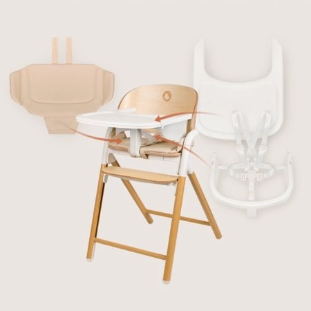 LIONELO söögitool CELIA, White natural wood 