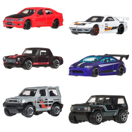 HOT WHEELS 1:64 kuue Jaapani mudeli komplekt, JLB23 